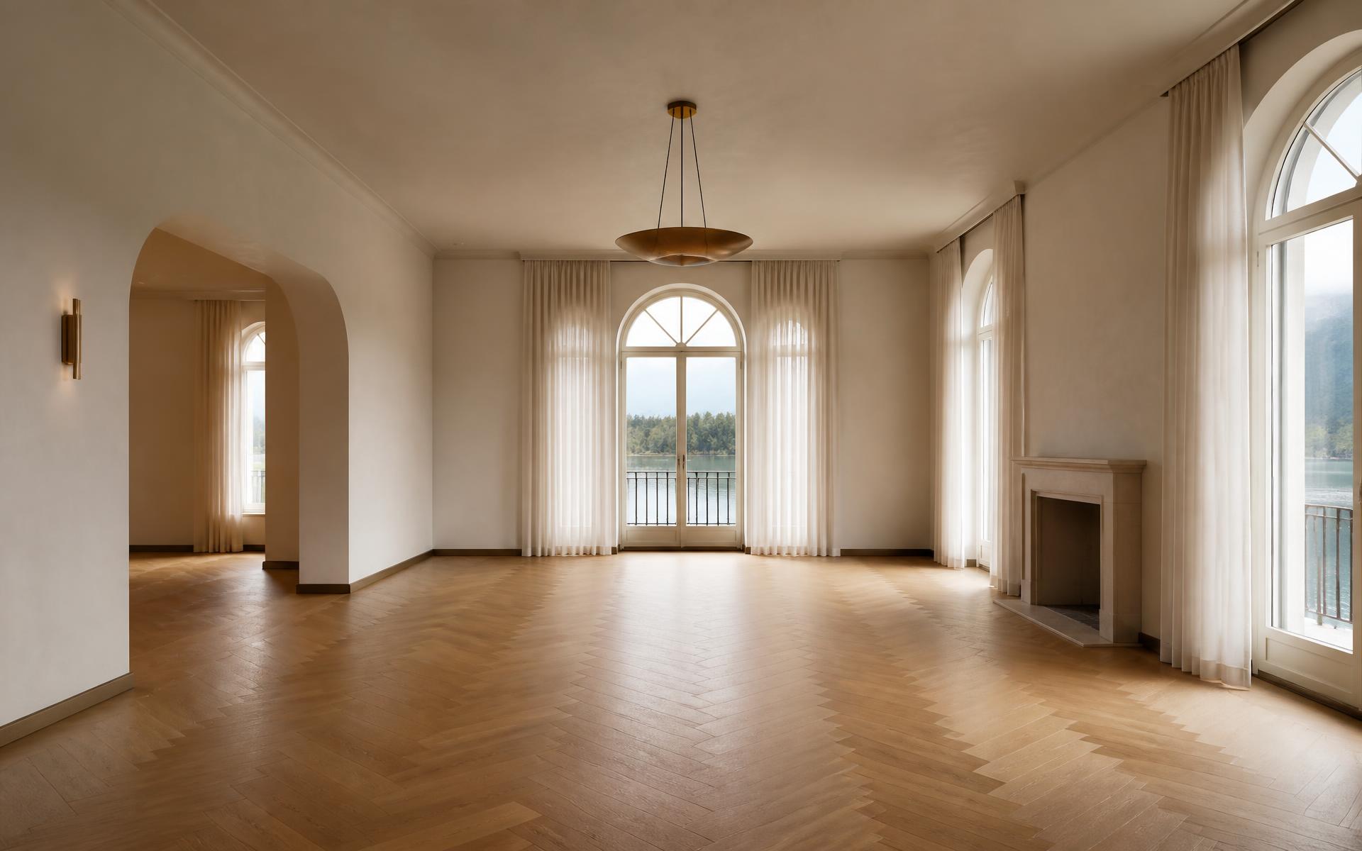 Leerer, übergabebereiter Wohnraum einer hochwertigen Liegenschaft in der Region Basel